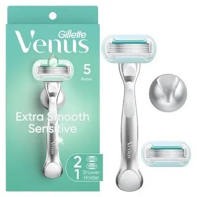 Gillette Venus Deluxe Smooth Sensitive Razor & Cartridges