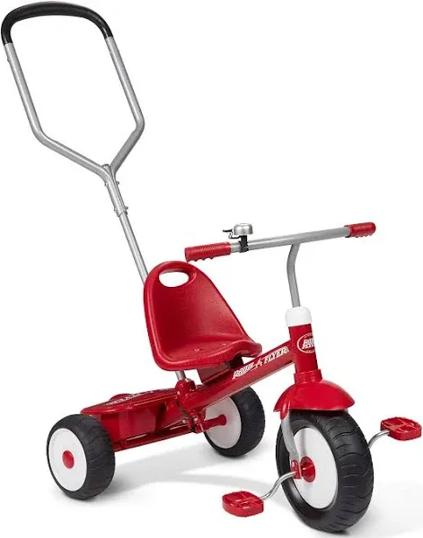 Radio Flyer Kid's Steer & Stroll Trike - Red