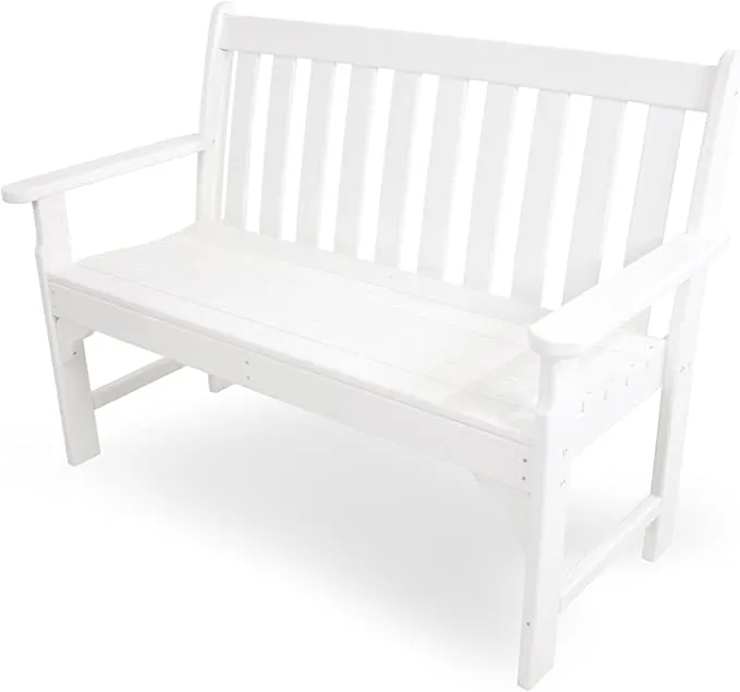 POLYWOOD GNB48WH Vineyard 48" Bench, White