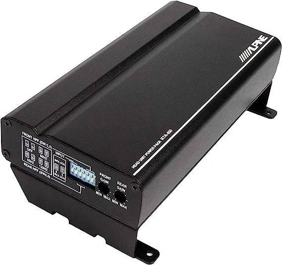 Alpine - 400W Class D Bridgeable Multichannel Amplifier with Built-In Crossover - Black