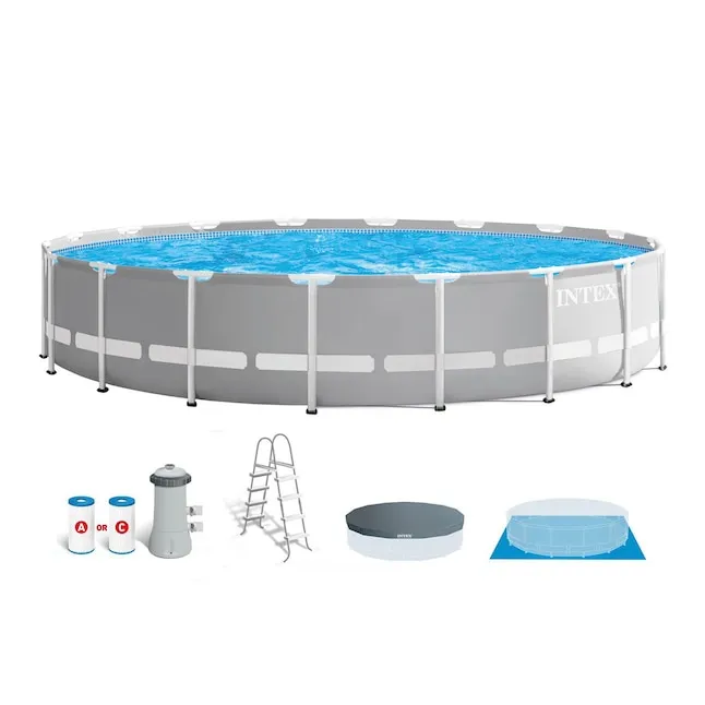 Intex 18ft x 48in Prism Frame Above Ground Pool Set