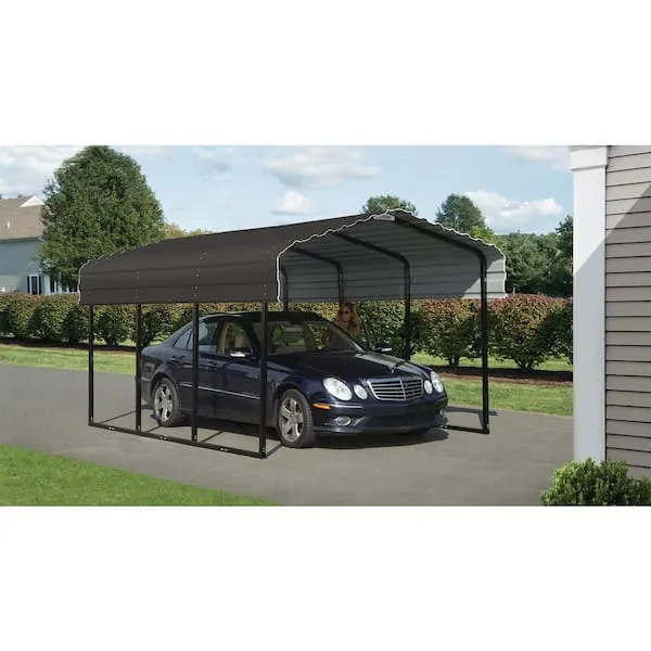 Arrow CPHC102907 Heavy Duty Galvanized Steel Metal Multi-Use Shelter, Shade, Carport, 10' x 29' x 7'