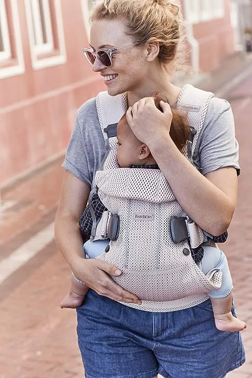 BABYBJÖRN Baby Carrier One Air, 3D Mesh, Pearly Pink 