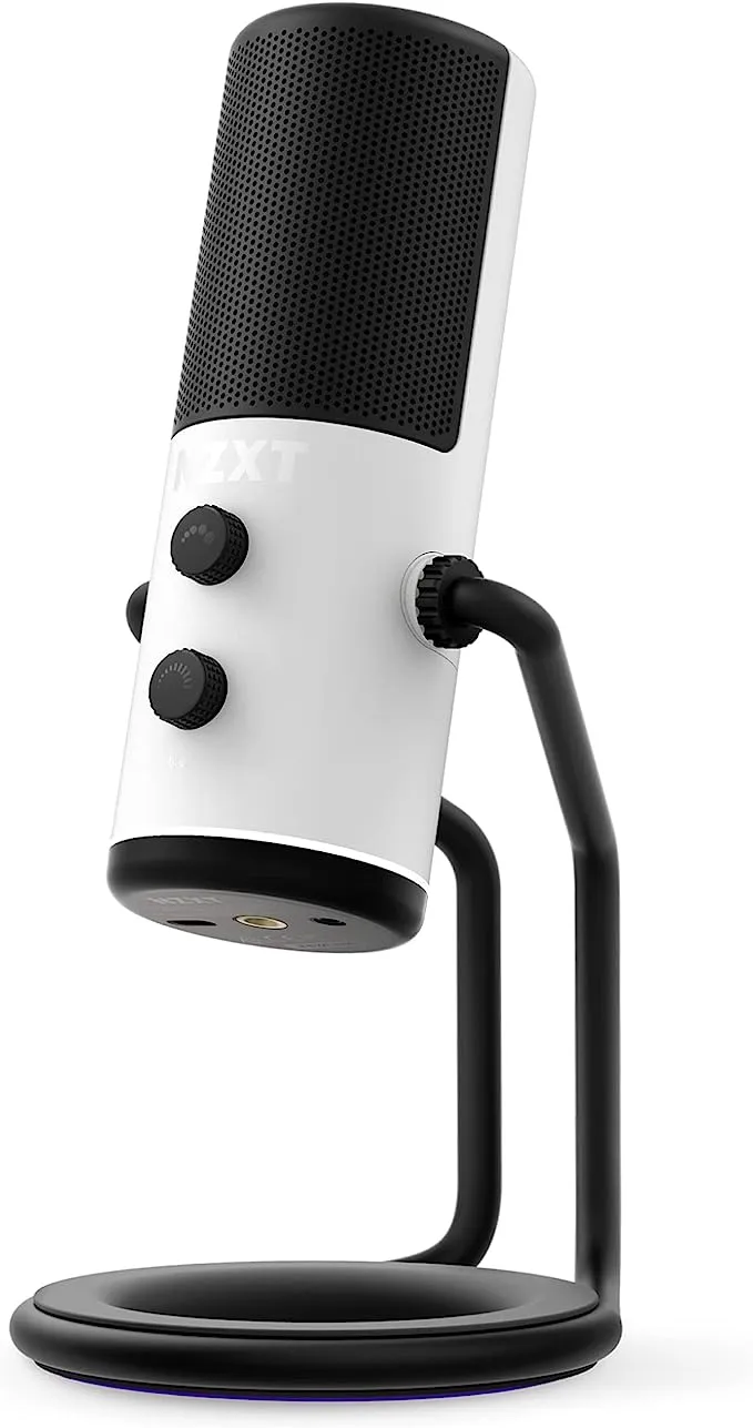 NZXT Capsule - AP-WUMIC-B1 - USB Cardioid Streaming, Gaming & Podcasting Microphone - Crystal Clear Voice Clarity - Built-in Shock Absorber - Easy Boom Arm Mounting - Twitch, Discord, YouTube - Black