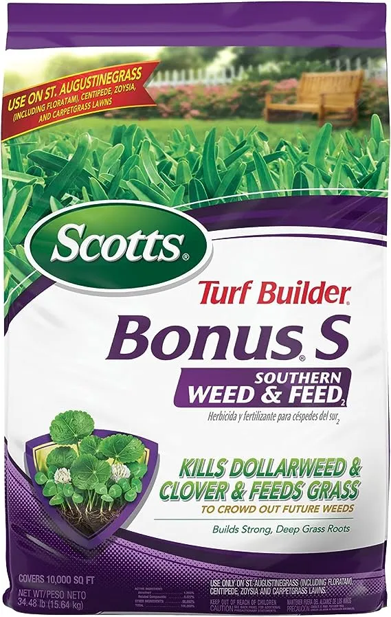 Scotts 5000 sq ft Turf Builder Bonus Southern Weed and Feed Fertilizer