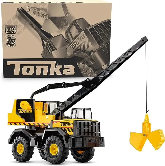 Tonka - Steel Classics Mighty Crane - Frustration Free Packaging, Unisex,Black/ YellowTonka - Steel Classics Mighty Crane - Frustration Free Pac…