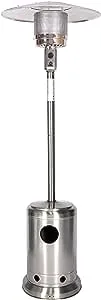 Bond Manufacturing 52157 46,000 BTU Patio Heater, Stainless Steel, Large