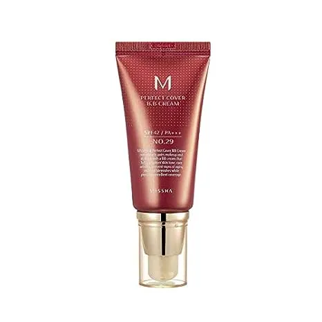 MISSHA M Perfect BB Cream No.21 Light Beige for Bright Skin SPF 42 PA +++ 1.69 Fl Oz - Tinted Moisturizer for face with SPF