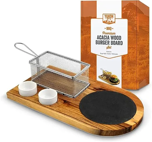 Yukon Glory 4-Piece Burger Serving Set