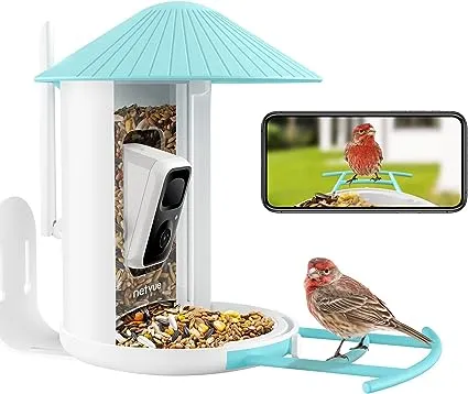 NETVUE Birdfy Lite - Smart Bird Feeder with Camera, Bird Watching Camera, Auto Capture Bird Videos & Motion Detection, Wireless Camera Ideal Gift for Bird Lover 