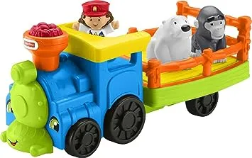 Fisher-Price Little People Choo-Choo Zoo Train with Music and Sounds for Toddlers, 3 Figures