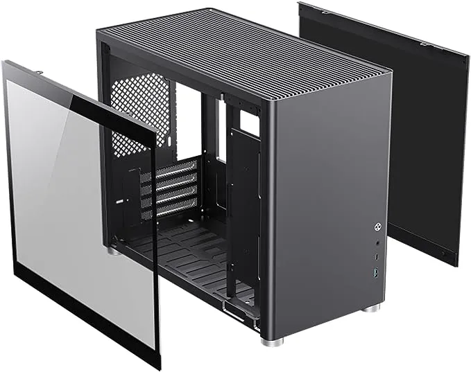 GAMEMAX Micro-ATX Tower Computer Case with Removable Dust-Proof Filter, Dual Tempered Glass Side Panels, PC Gaming Chassis (Spark-White)