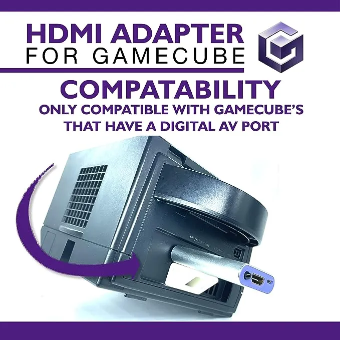 Kaico HDMI adapter cable for Nintendo Gamecube using GCVideo software.Supports 2x line doubling and includes remote control.Simple plug & play solution