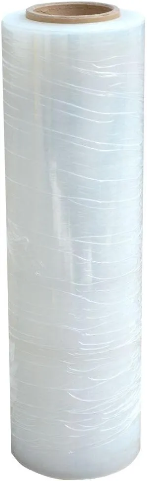 PackageZoom 4 Rolls 18" x 1500 Ft Stretch Wrap Heavy Duty, Industrial Strength Shrink Wrap, 55 Gauge High Performance Stretch Film Replaces 80 Gauge Low Films, Clear Hand Stretch WrapPackageZoom 4 Rolls 18" x 1500 Ft Stretch Wrap Heavy…