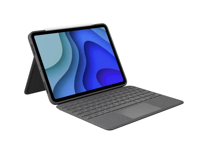 Logitech Folio Touch iPad Keyboard Case with Trackpad and Smart Connector for iPad Pro 11-inch (1st, 2nd, 3rd Generation) – Grey