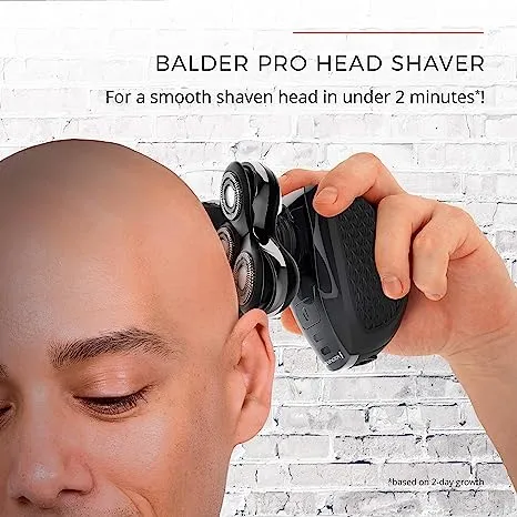 Remington Balder Pro Head Shaver | Electric Head Shavers for Bald Men | Cordless Razors for Men 100% Waterproof | Head Shavers for Bald Men Wet and Dry Shaving | Bald Head Shavers for Men