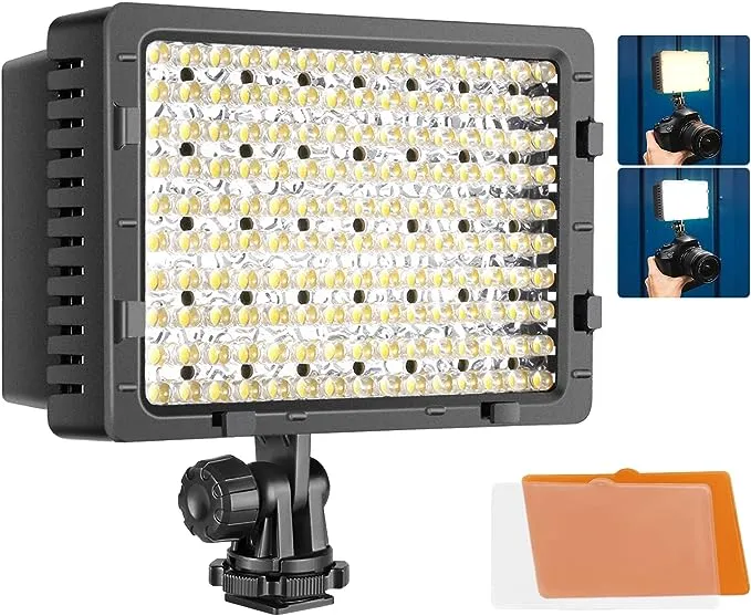 NEEWER® 160 LED CN-160 Dimmable Ultra High Power Panel Digital Camera / Camcorder Video Light, LED Light compatible with Canon, Nikon, Pentax, Panasonic,SONY, Samsung and Olympus Digital SLR Cameras