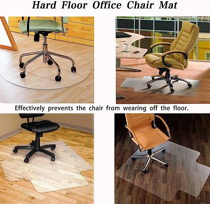 MammyGol Office Chair Mat for Hard Wood Floors 36"x47" Heavy Duty Floor Protector Easy Clean