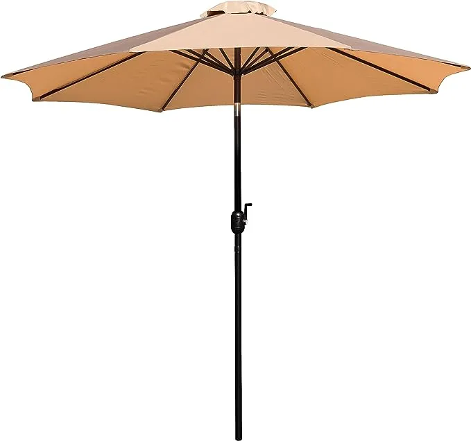 "Flash Furniture 9 FT Round Umbrella Crank and Tilt Function GM-402003