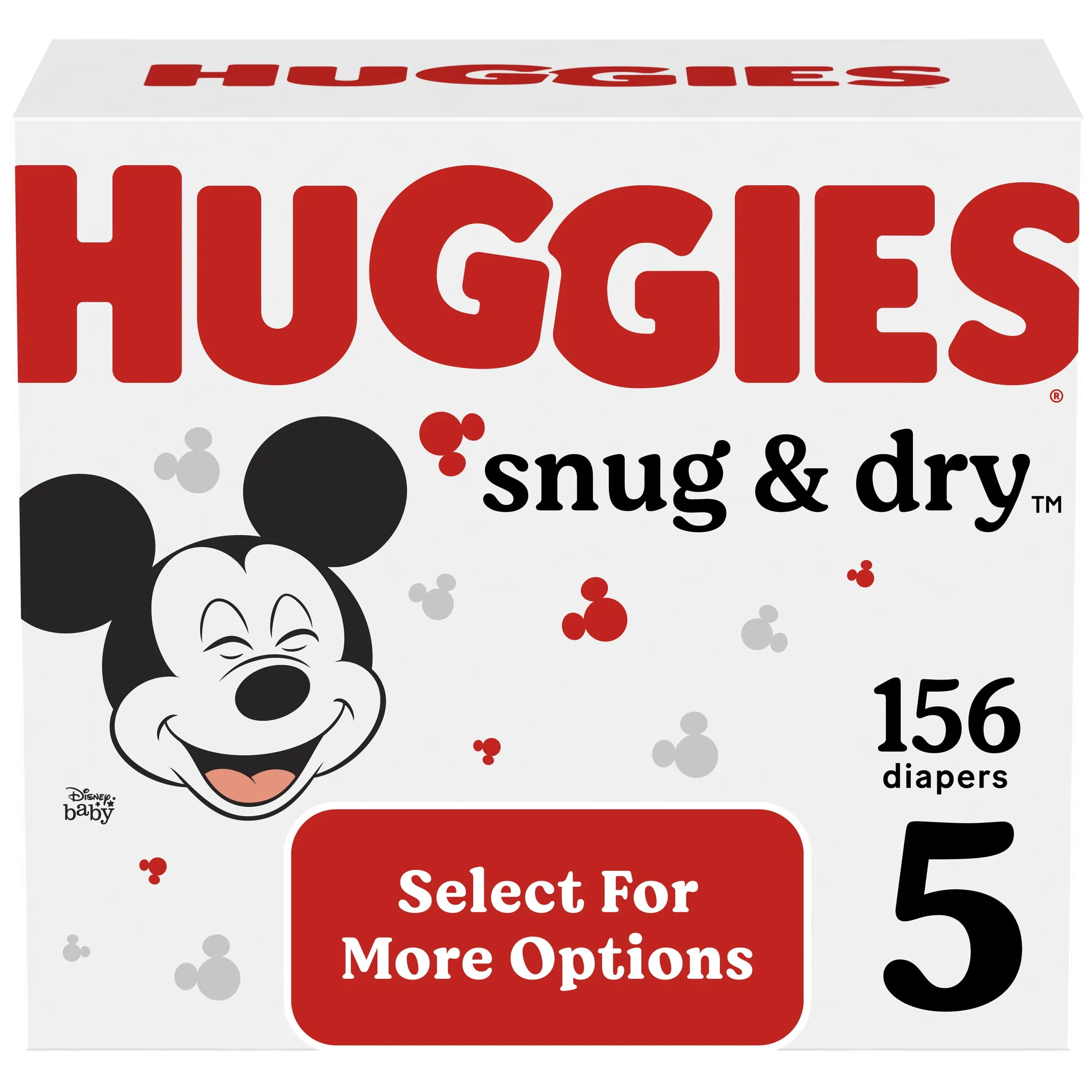 Huggies Snug & Dry Baby Diapers, Size 5, 156 Ct (Select for More Options)