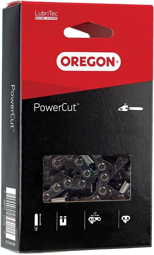 Oregon 72EXL084G PowerCut Saw Chain, 84 Drive Links, 3/8" x .050", Gray