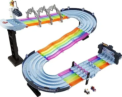 Hot Wheels Mario Kart Rainbow Road Track Set