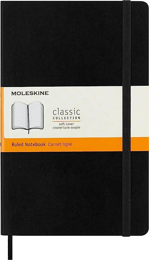 Moleskine Classic Soft Cover Large Notebook - Ruled - Myrtle Green