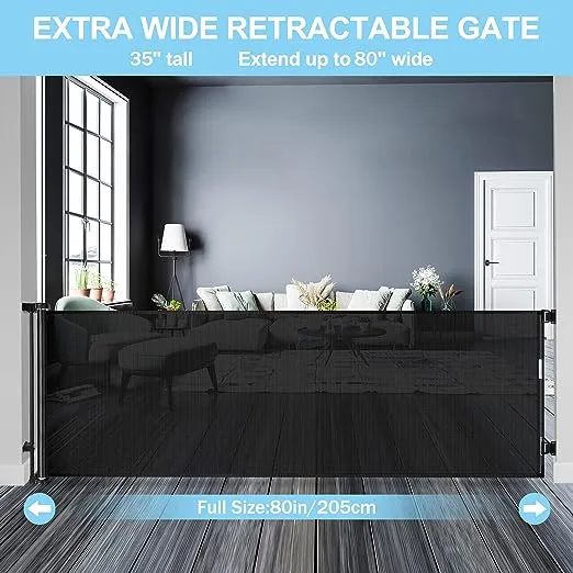 Mom&#039;s Choice Awards Winner - 120 Inch Extra Wide 35&#034; Tall x 120&#034; Wide Black