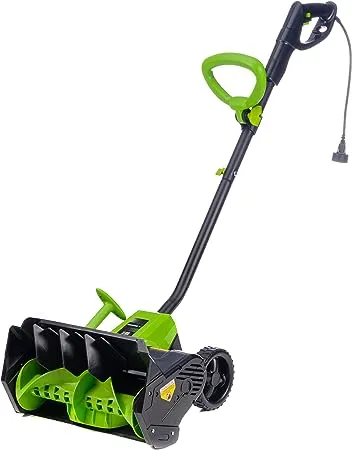 Earthwise SN70016 Electric Corded 12Amp Snow Shovel, 16" Width, 430lbs/Minute