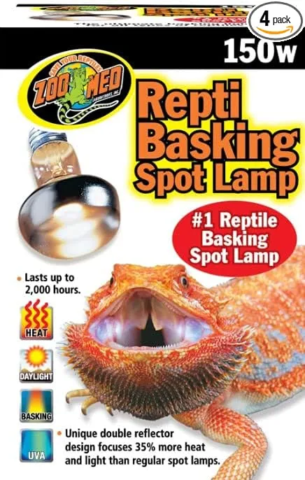 Zoo Med Repti Basking Spot Lamp Replacement Bulb 150 Watts - Pack of 4