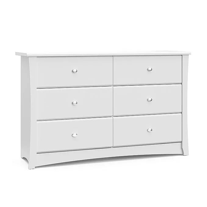 Storkcraft Crescent 4 Drawer Dresser Chest Pebble Gray