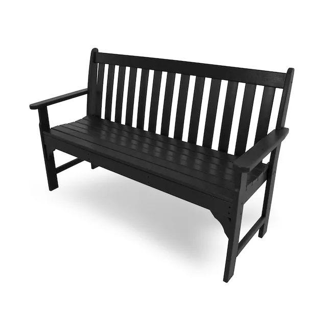 Outdoor POLYWOOD Vineyard Recycled Plastic Garden Bench Sand