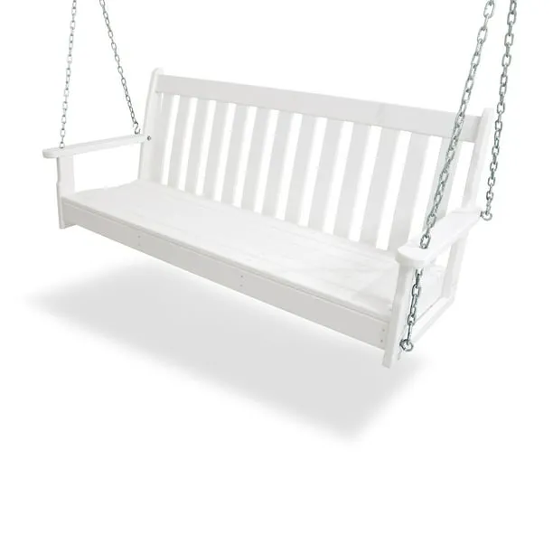 POLYWOOD 60" Vineyard Swing - Black