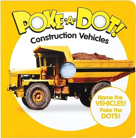 Melissa & Doug 41533 Poke-a-Dot Construction Vehicles | Activity Books | 3+ | Gift for Boy or Girl