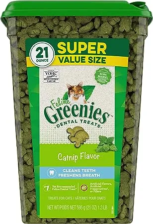 Greenies Feline Catnip Flavor Adult Dental Cat Treats