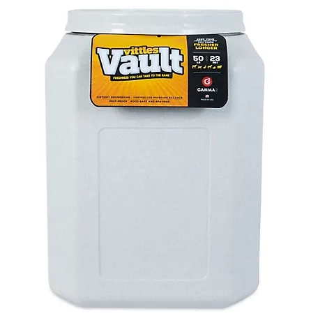 Gamma2 Vittles Vault Dog Food Storage Container, Up To 30 Pounds Dry Pet Food Storage,Grey