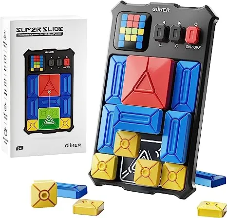 GiiKER Super Slide Puzzle Games, Original 500+ Challenges Brain Teaser Puzzle, STEM Toys for Kids, Teens, Travel Games Birthday Gifts for Boys Girls, Activities for Road Trips & Car Rides - Lavender