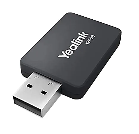 Yealink WF50 Dual-Band Wi-Fi USB Dongle, Black, YEA-WF50