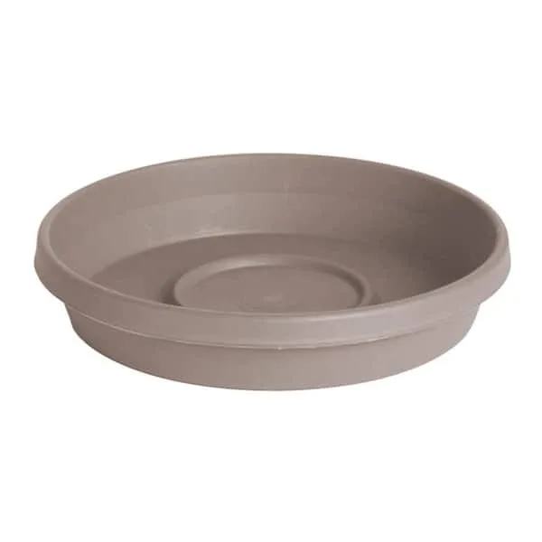 Bloem Terra Plant Saucer Tray for Planters 11-16" Pebble Stone