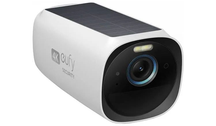 eufy S330 eufyCam 3 4-Cam Kit 4K Outdoor Wireless Camera with Solar Panel, Face Recognition AI