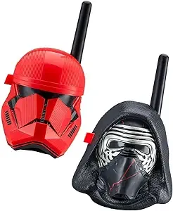 eKids Star Wars Kylo Ren & First Order Trooper Walkie Talkies for Kids Static Free Extended Range Kid Friendly Easy to Use 2 Way Radio for Indoor or Outdoor Games