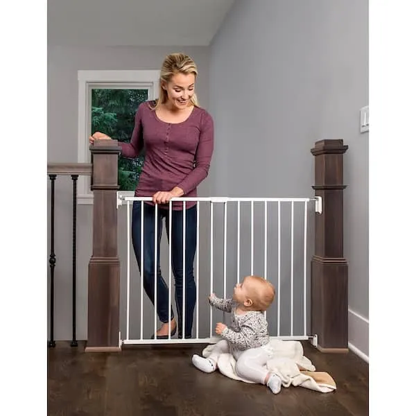 Regalo 2-in-1 Extra Wide Stairway and Hallway Walk Through Baby Safety Gate