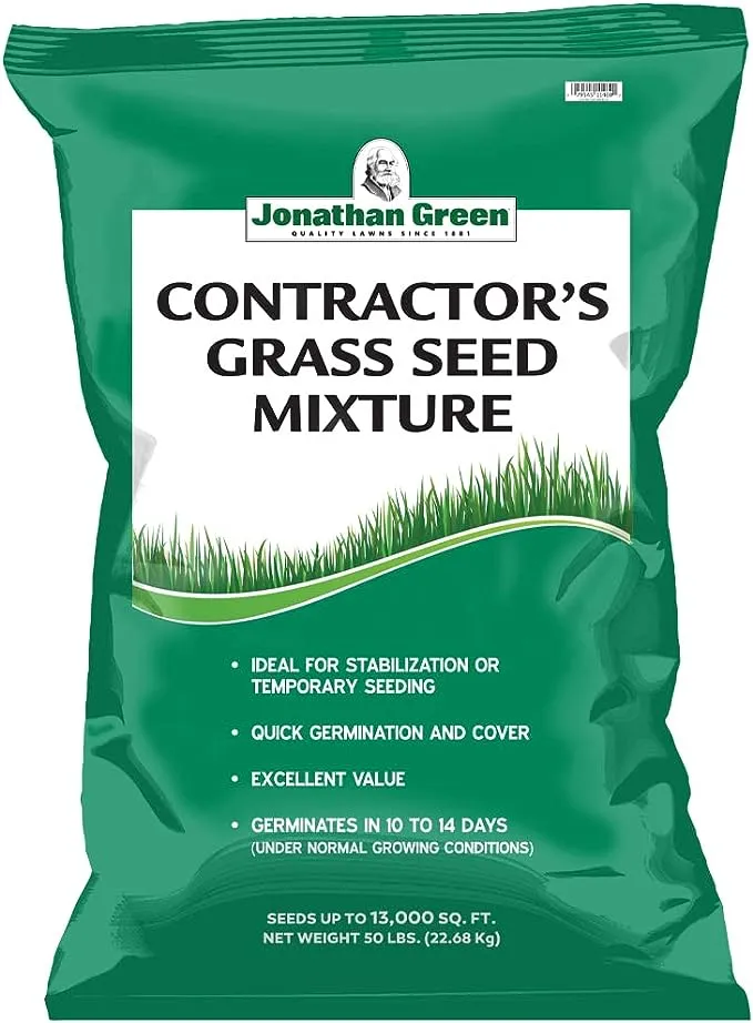 Jonathan Green Contractors Grass Seed Mix, 50-Pound