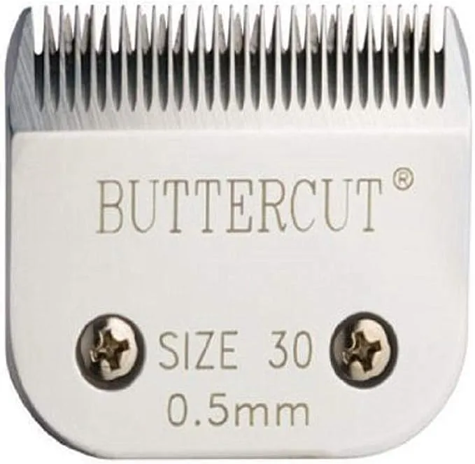 Geib Buttercut Stainless Steel Dog Clipper Blade, Size-30, 1/50-Inch Cut Length, Gray, White