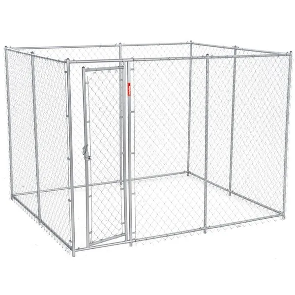 Lucky Dog Adjustable 10 x 5 x 6 Heavy Duty Chain Link Dog Kennel Enclosure