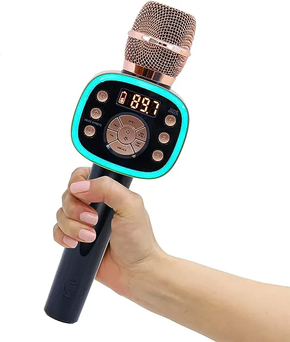 Singing Machine Carpool Karaoke Mic 2.0 - Rose Gold