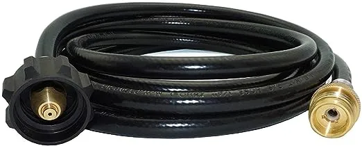 Propane Tank Converter Hose - 12ft - Connects 1 LB Appliances to 20 LB Cylind...