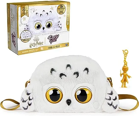 Wizarding World Harry Potter, Hedwig Purse Pets Interactive Pet Toy and Shoulder Bag, over 30 Sounds and Reactions, Kids Toys for Girls Ages 6 and up