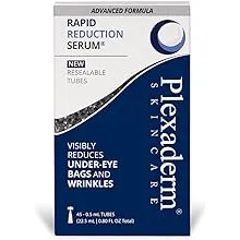 Plexaderm Rapid Reduction Eye Serum Advanced Formula Visibly Reduces Under Eye Bags, Wrinkles, Dark Circles, Fine Line