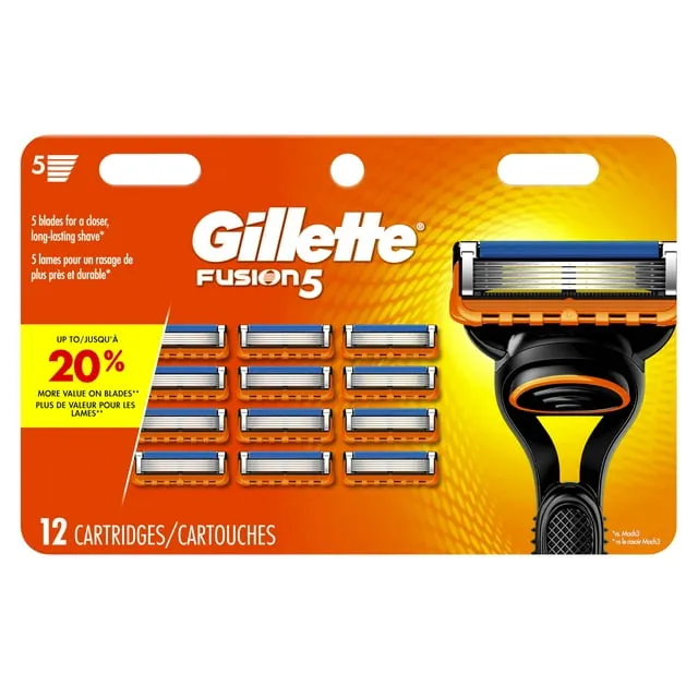 Gillette Fusion5 Men's Razor Blade Refills, 4 Count